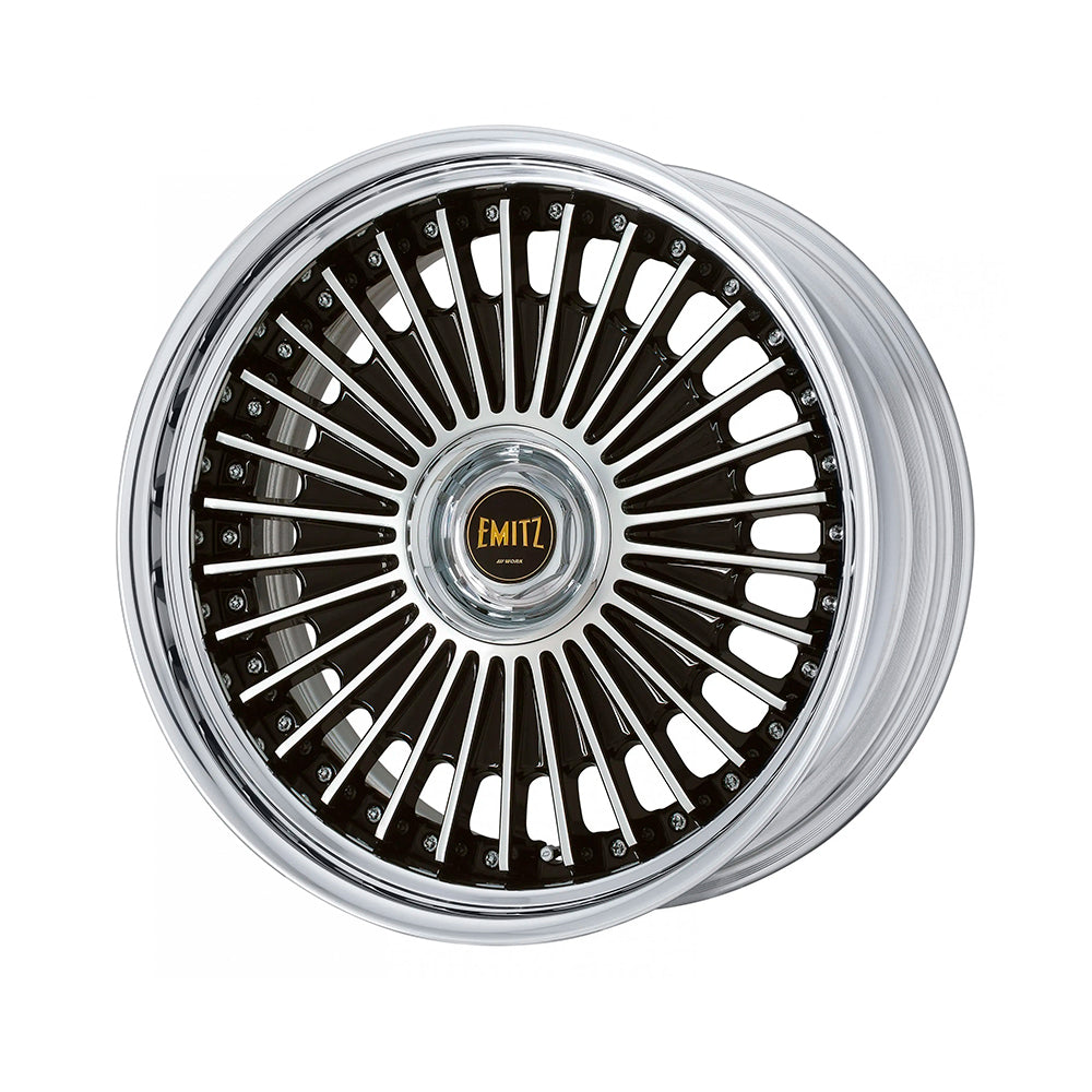 EMITZ イミッツ 9.0j 21インチ ステップリム ブラックカットクリア ホイール 1本 ワーク