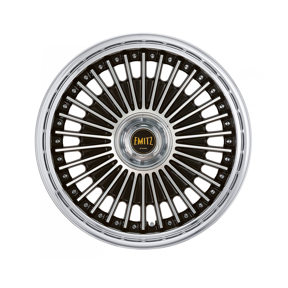 EMITZ イミッツ 9.0j 21インチ ステップリム ブラックカットクリア ホイール 1本 ワーク
