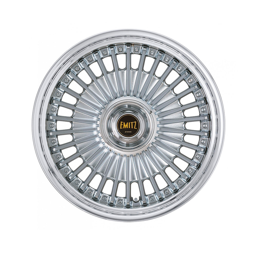 EMITZ イミッツ 9.5j 20インチ ステップリム クロームメッキ ホイール 1本 ワーク