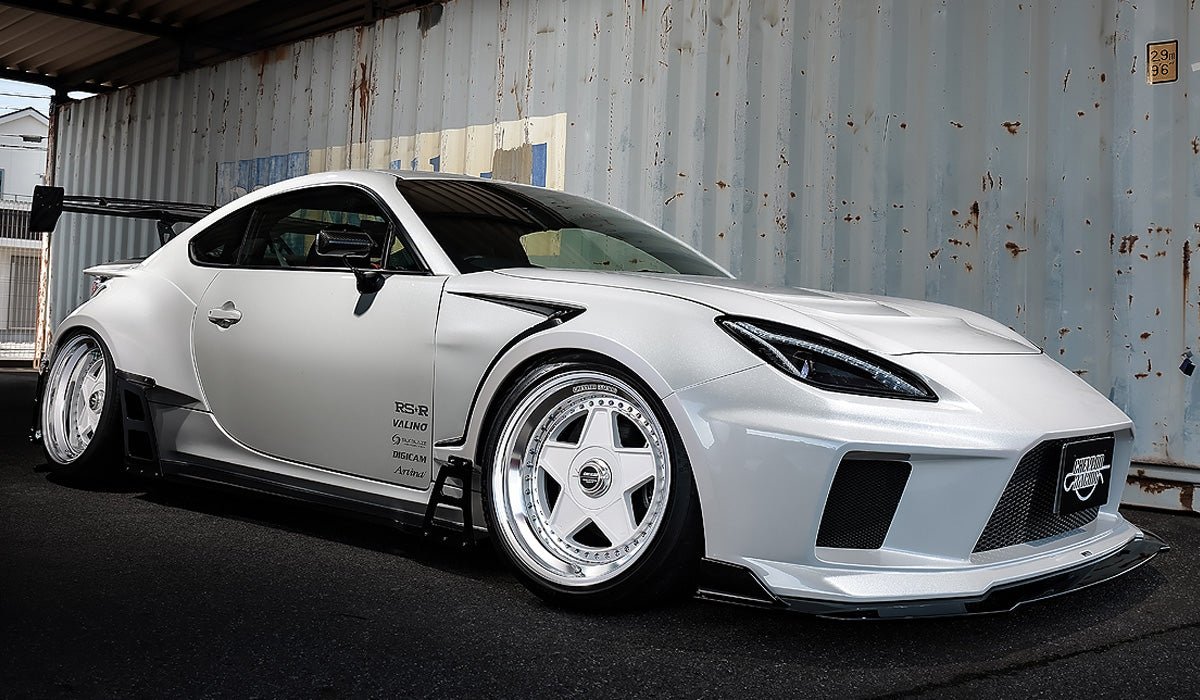 S2 Open Type 8.0j 18 inch Double Step White Wheel 1 piece Chevron