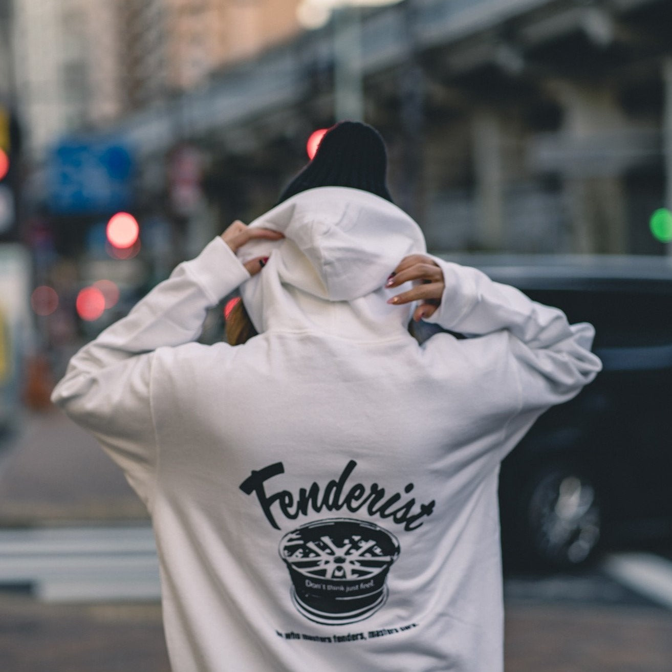 Impress Hoodie White - Fenderist