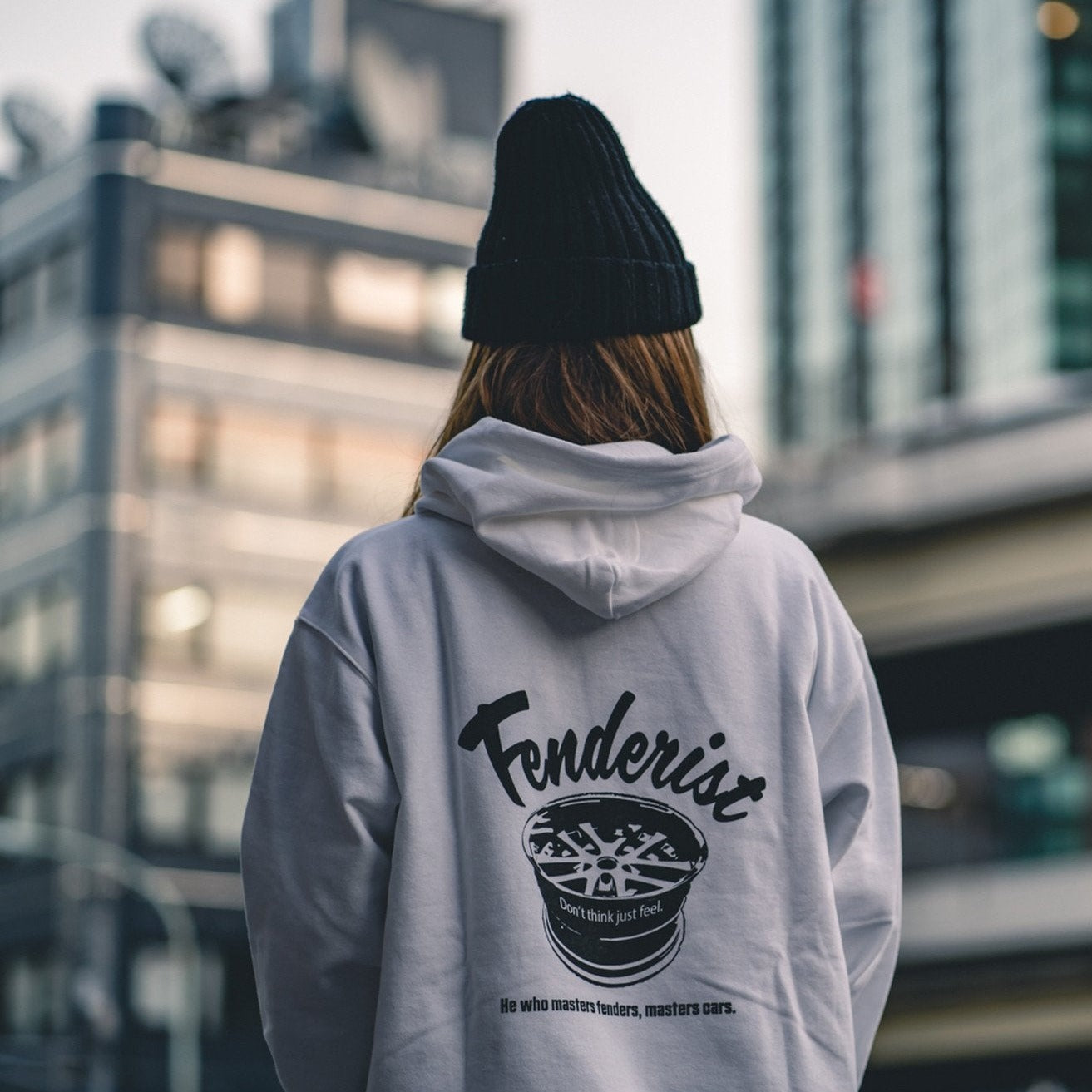Impress Hoodie White - Fenderist