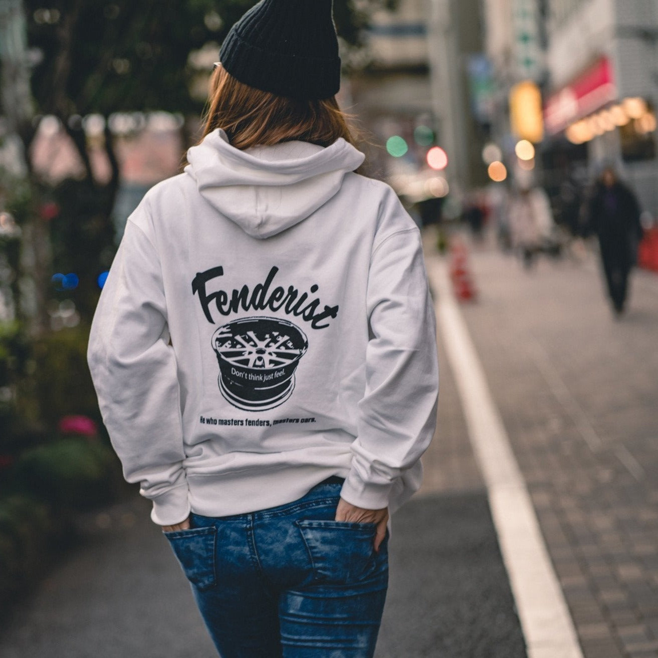 Impress Hoodie White - Fenderist
