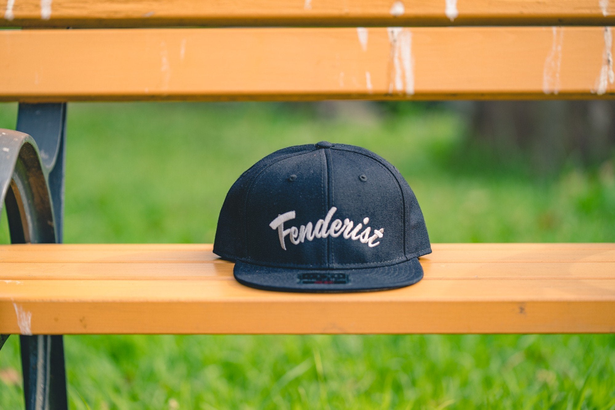 Flat visor cap Leaves Black - Fenderist