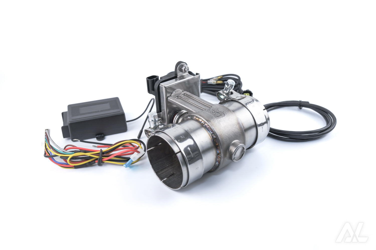 Remote muffling valve, type that cuts and inserts without welding-for one out