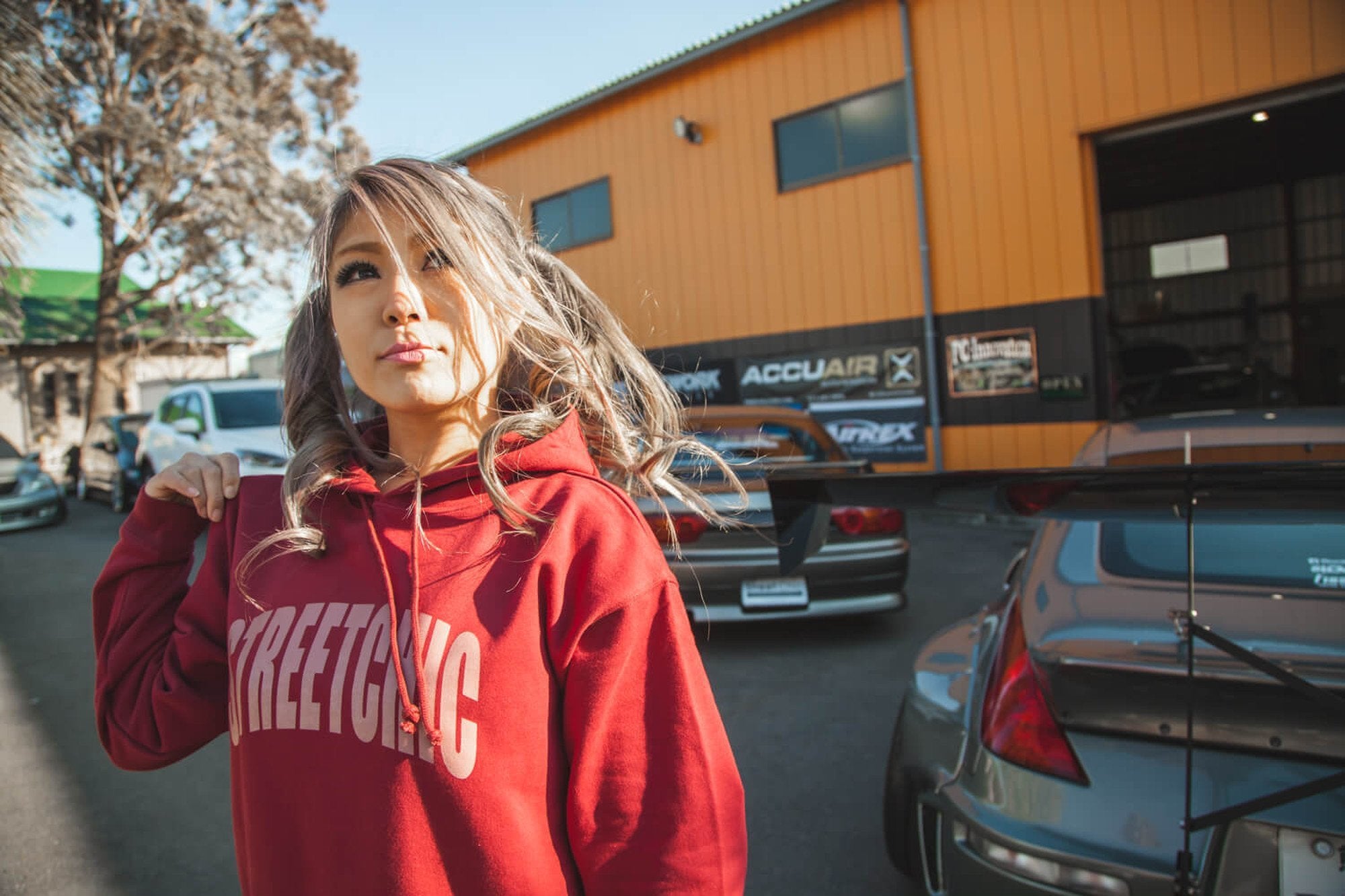 Impress Hoodie BURGUNDY - StreetChic