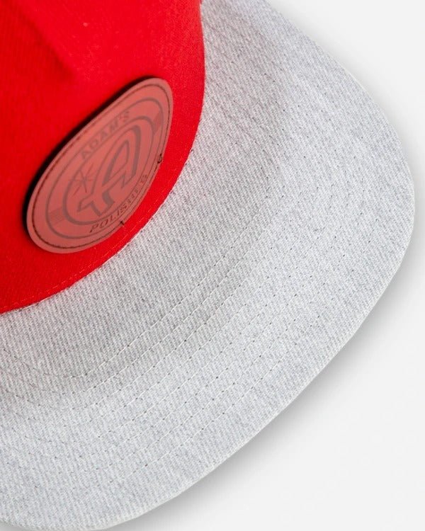 レッドスナップバック レッドパッチ キャップ | Adam's Red Snapback - Red Patch - アームロッカーズ