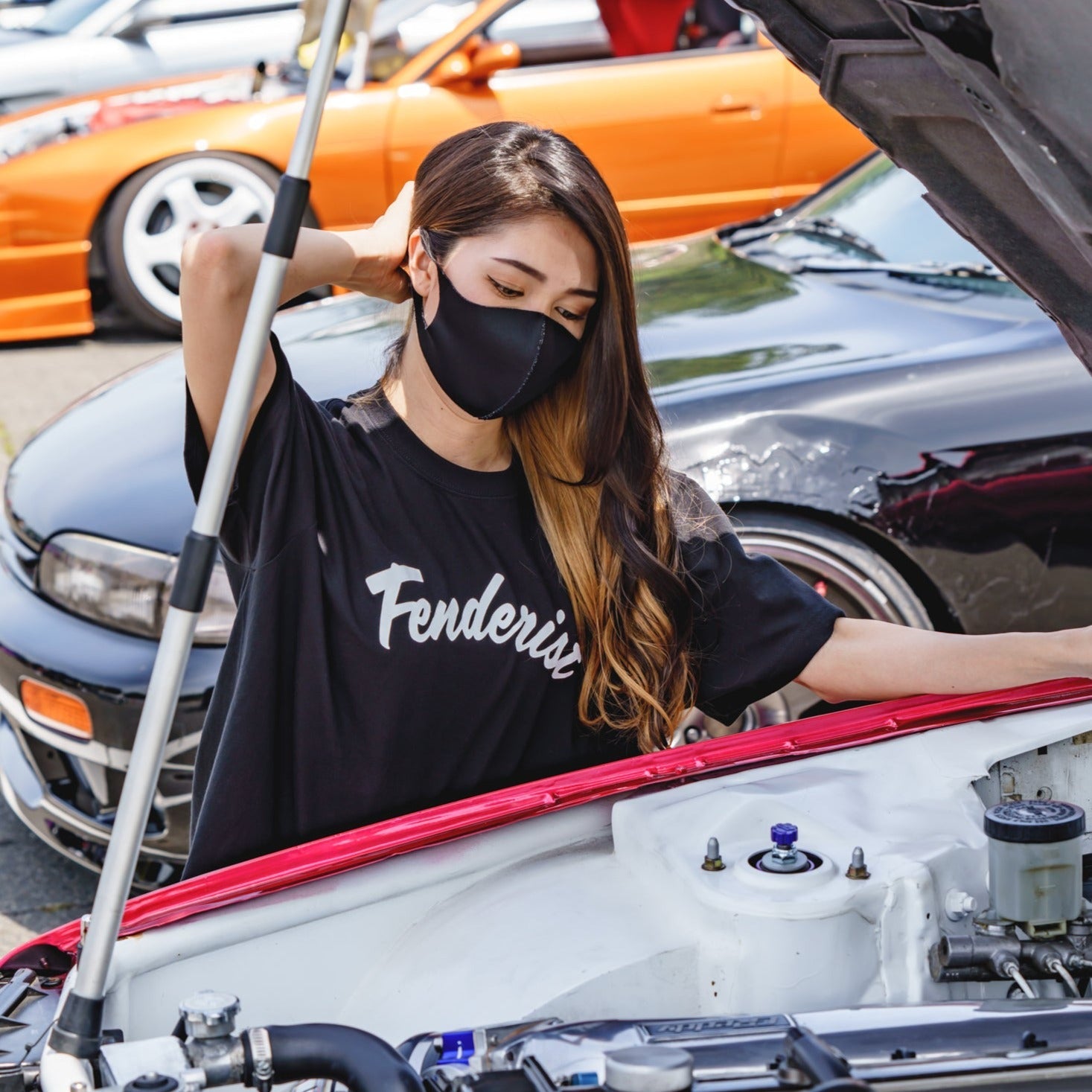 Curve T-shirt Black - Fenderist - ARMLOCKERS SHOP