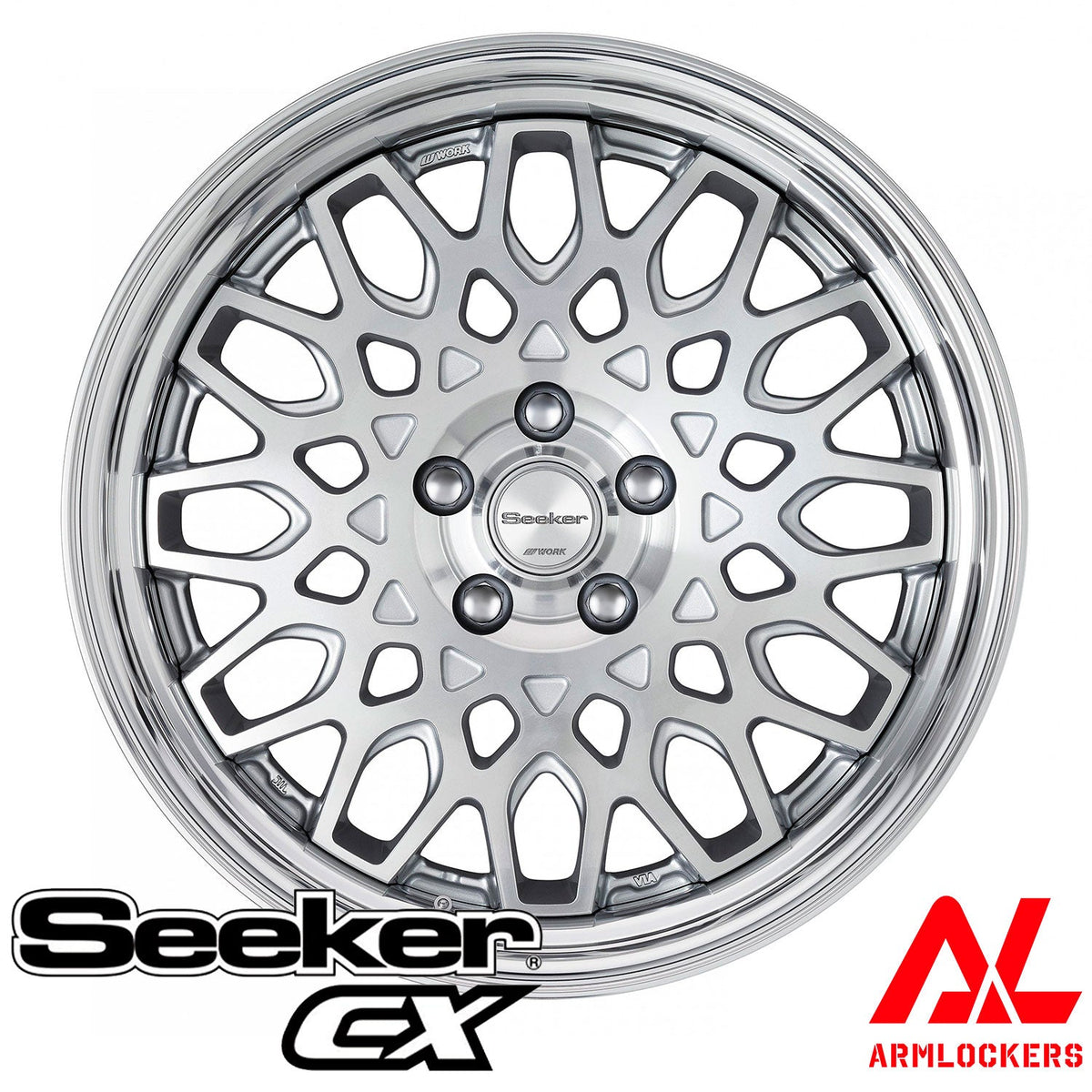 ワーク シーカー CX 7.5j 17インチ カットクリア MSP ホイール ステップリム 1本 Seeker CX