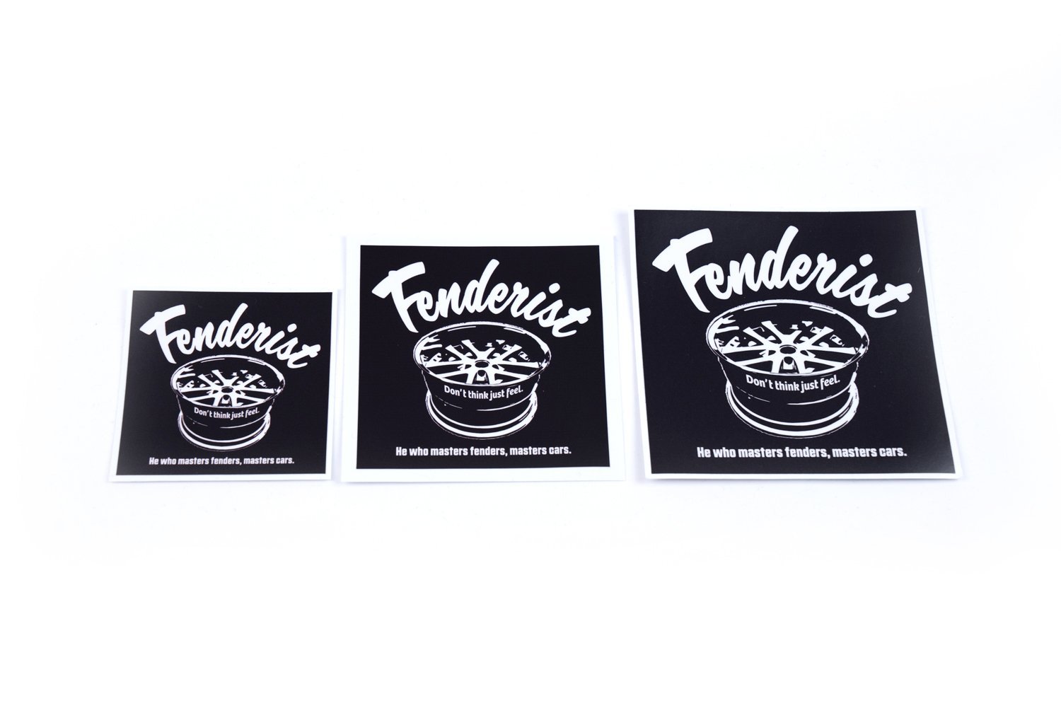 Impress Sticker Black - Fenderist - ARMLOCKERS SHOP