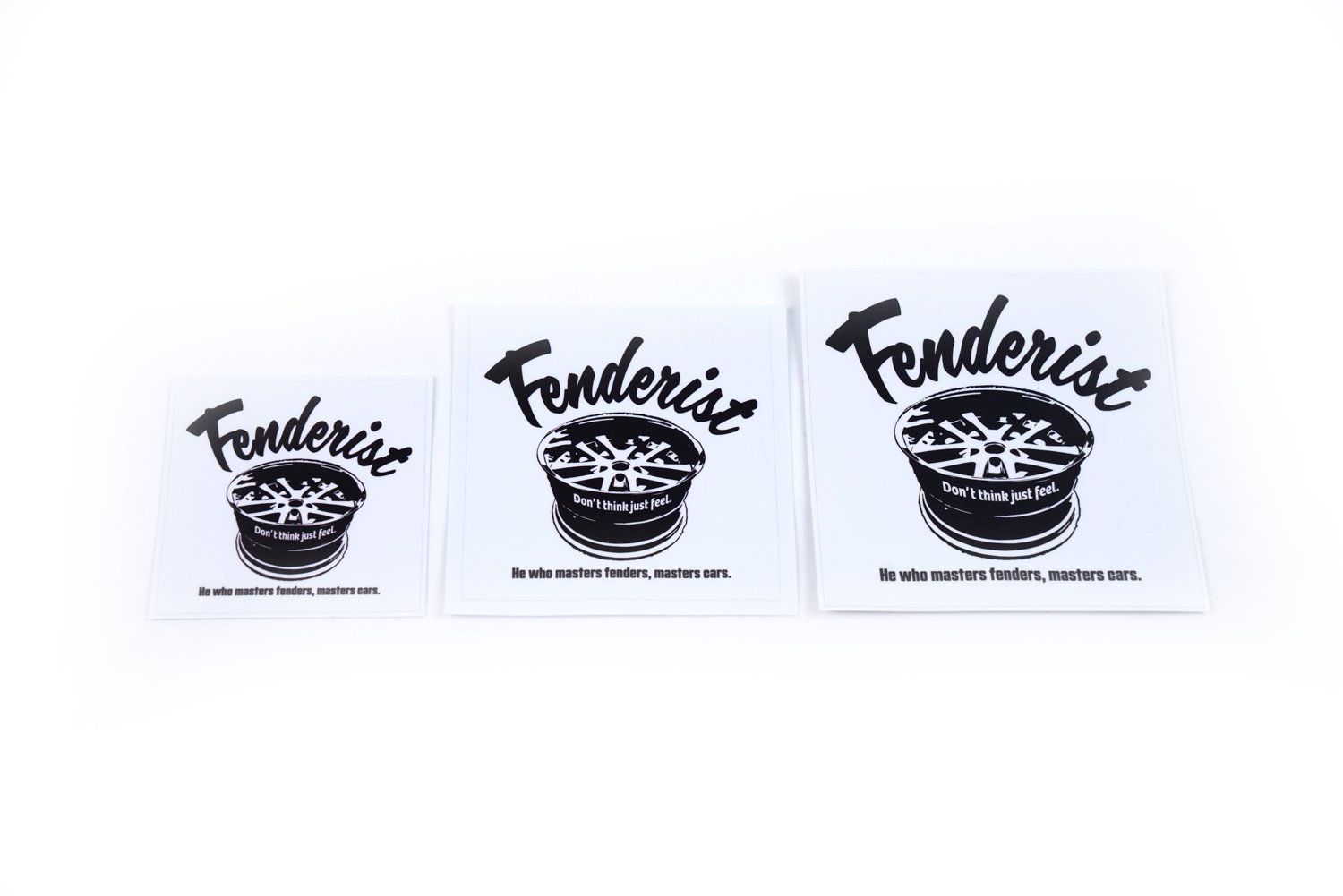 Impress Sticker White - Fenderist - ARMLOCKERS SHOP