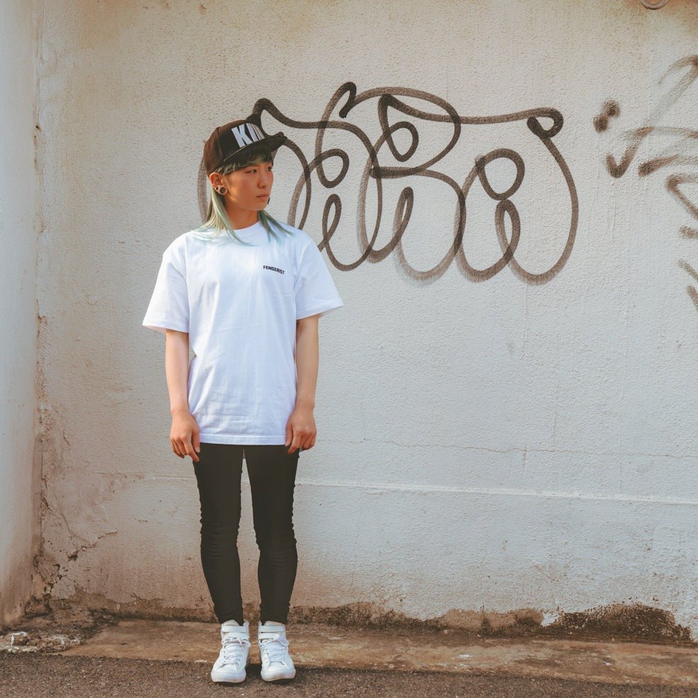 Impress T-shirt #003 White - Fenderist - ARMLOCKERS SHOP