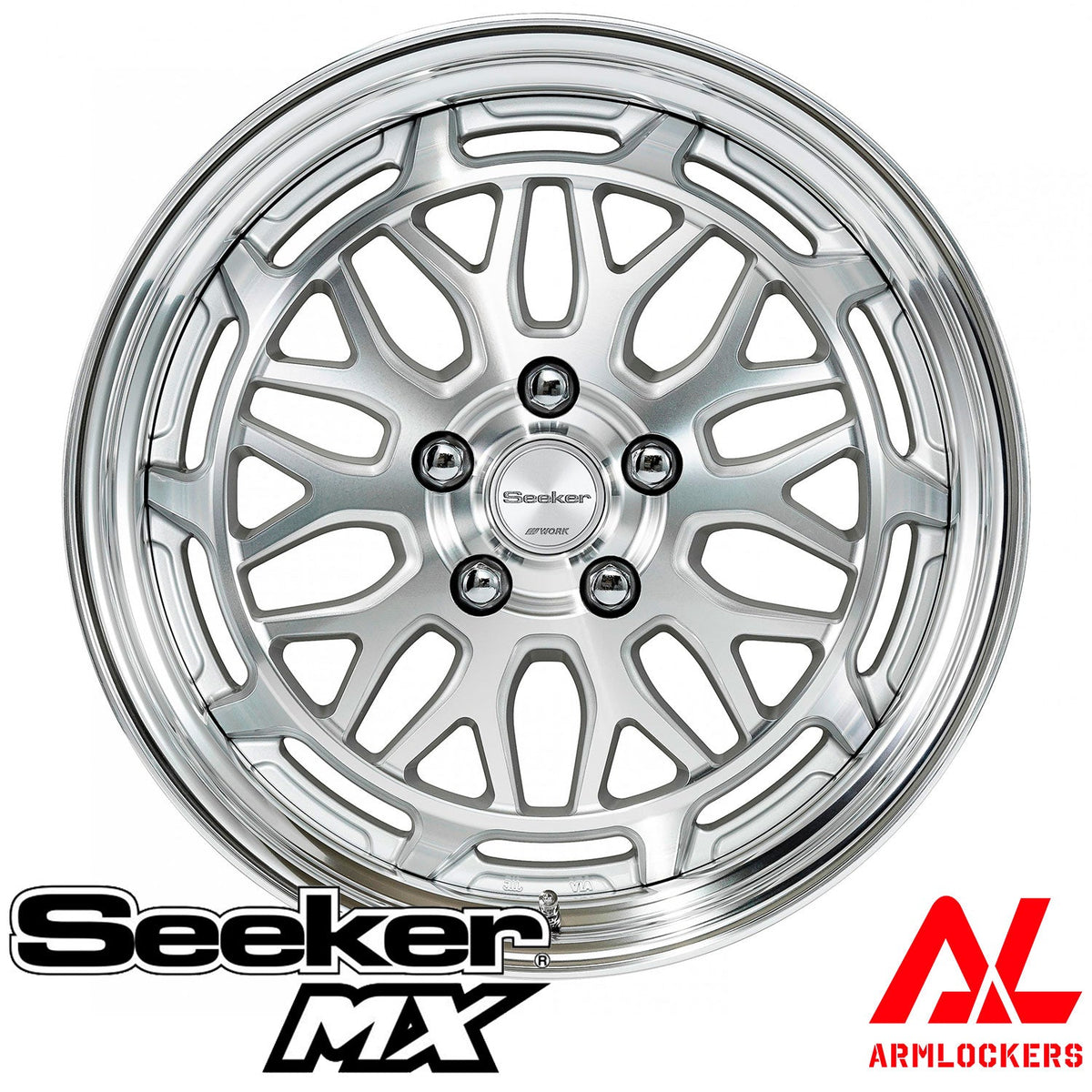 ワーク シーカー MX 9.5j 17インチ カットクリア MSP ホイール ステップリム 1本 Seeker MX