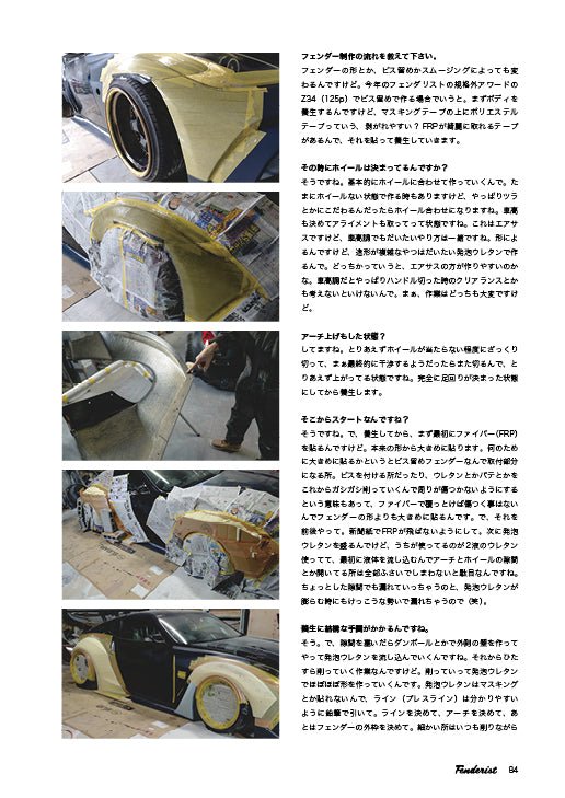 フェンダリスト カタログ Vol.04 | FENDERIST CATALOG Vol.04 | ワンオフフェンダーの作り方 / ナチュラルフェンダー制作の裏側 / 流し撮りのコツを伝授他 - ARMLOCKERS SHOP