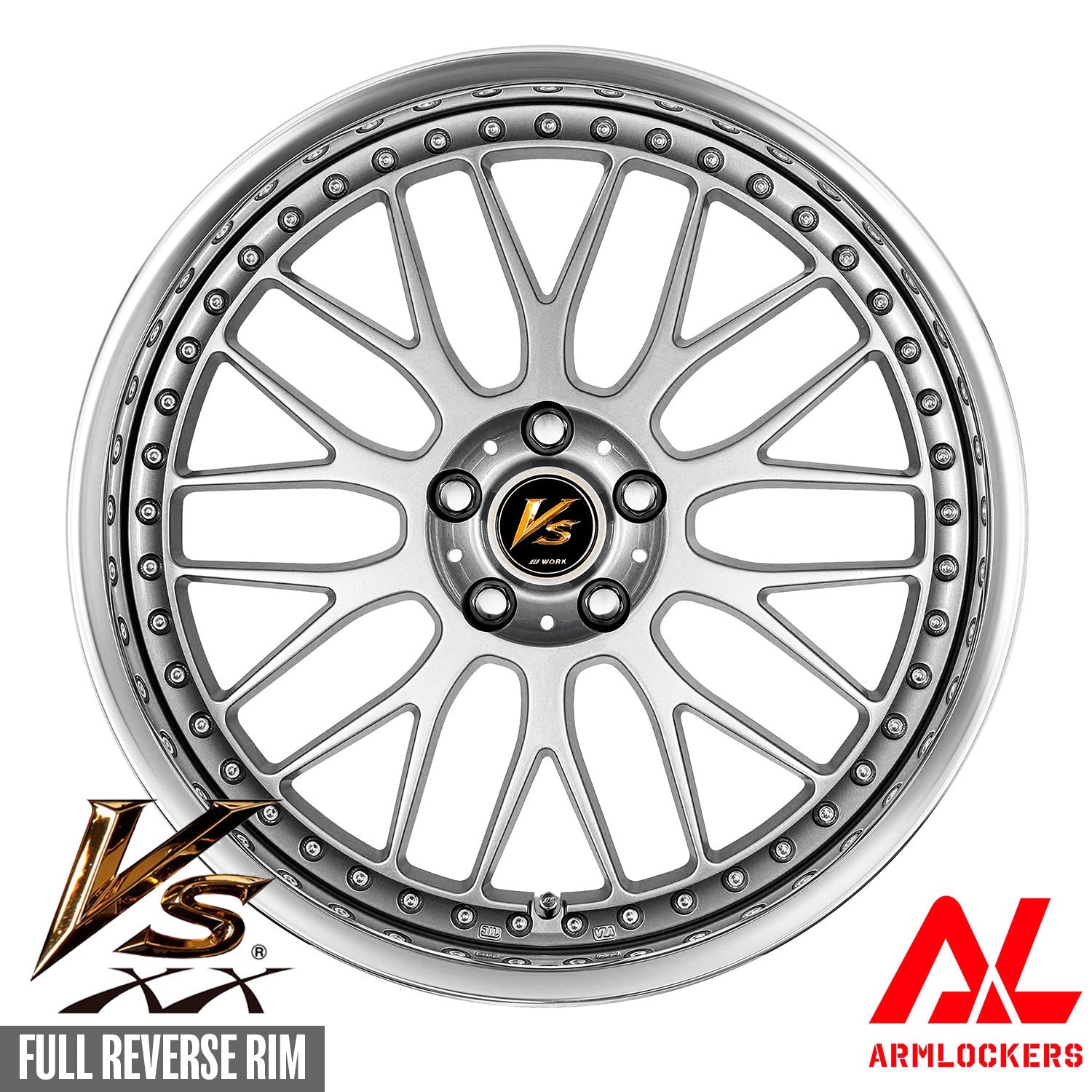ワーク VS XX 12.5j 20インチ フルリバース ライトグレイッシュ