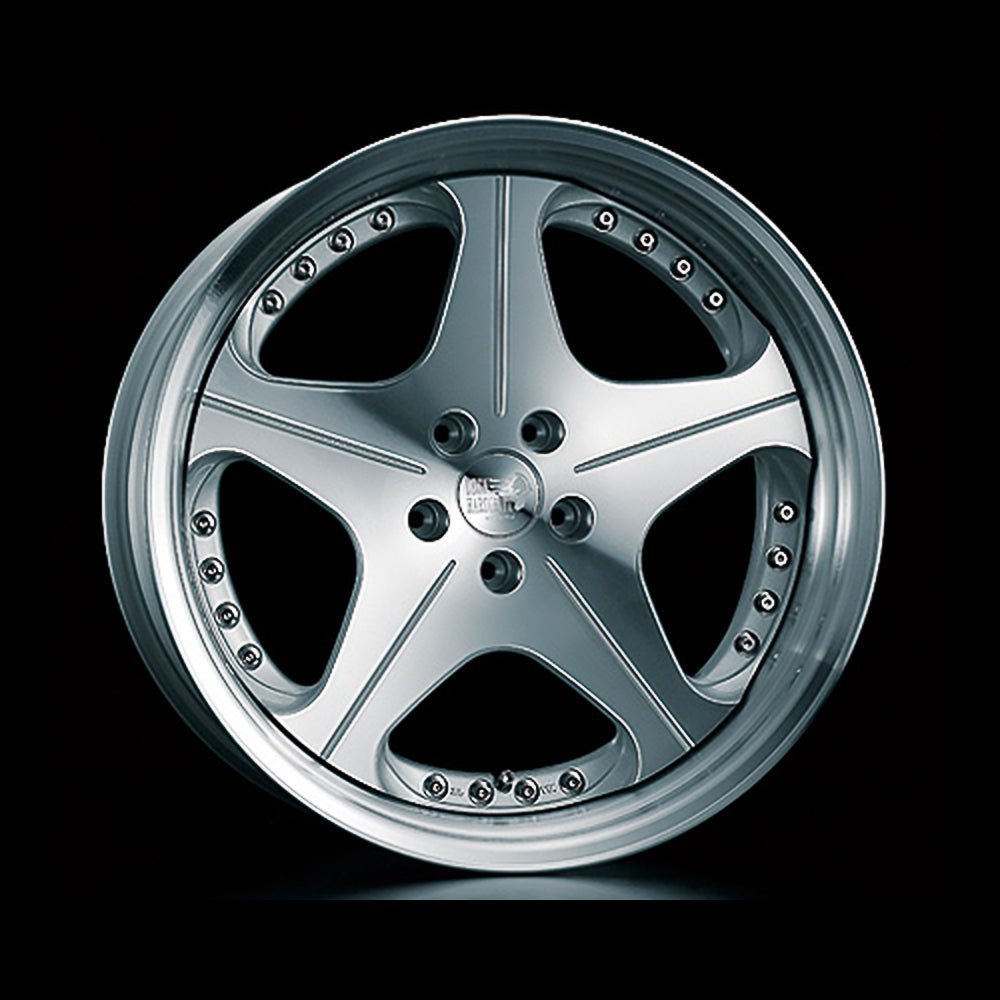 Alden 9.5j 19 inch reverse rim silver polished wheel 1 piece