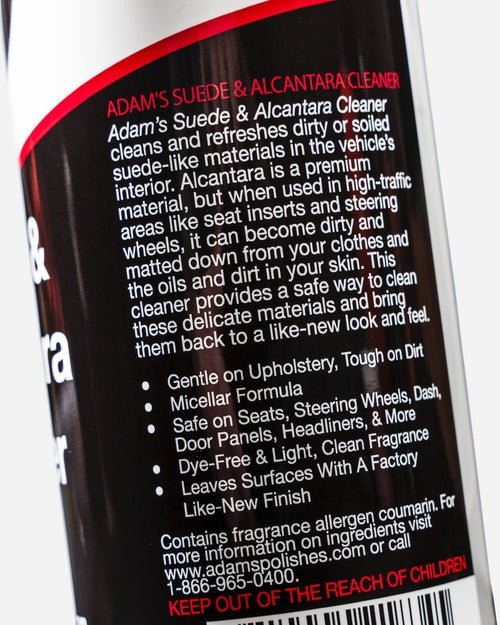 スエード&アルカンターラクリーナー | Adam's Suede & Alcantara Cleaner| アダムスポリッシュ - アームロッカーズ