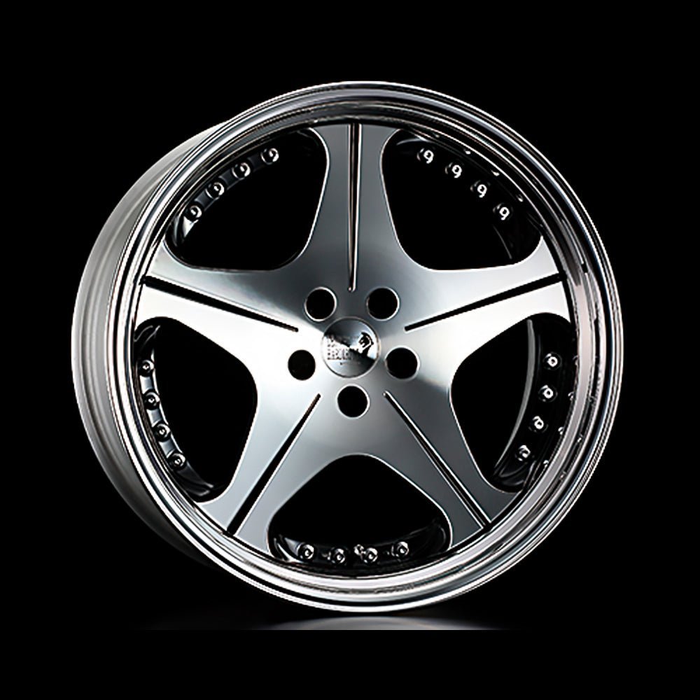 Alden CV 9.0j 19 inch reverse rim black polished wheel 1 piece