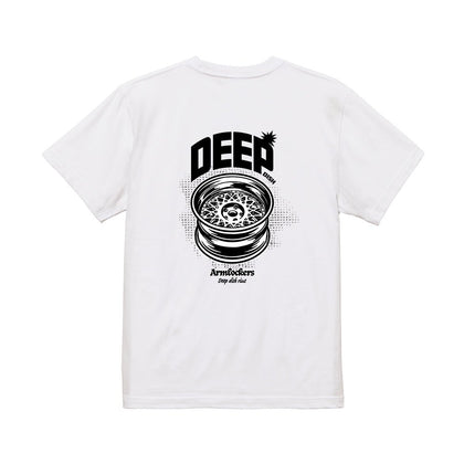 Deep dish rims T - shirt White - Armlockers - アームロッカーズ