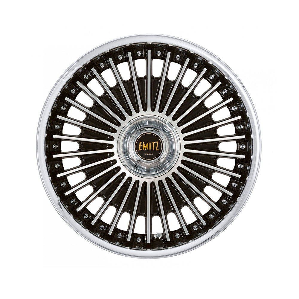 EMITZ イミッツ 12.5j 20インチ リバースリム ブラックカットクリア ホイール 1本 ワーク