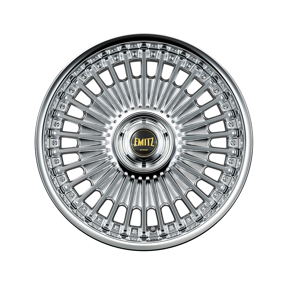EMITZ イミッツ 8.5j 19インチ リバースリム クロームメッキ ホイール 1本 ワーク