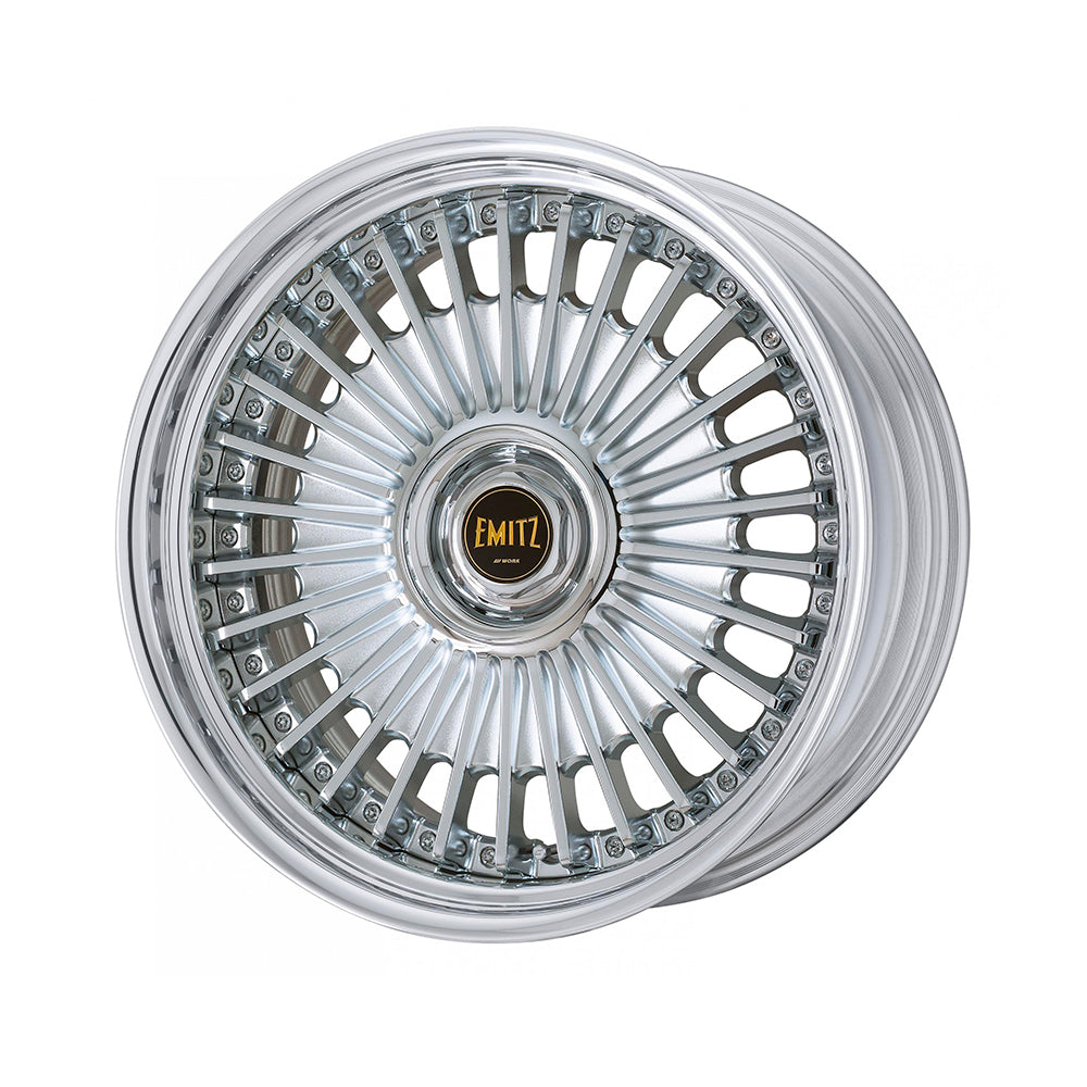 EMITZ イミッツ 8.5j 20インチ ステップリム クロームメッキ ホイール 1本 ワーク