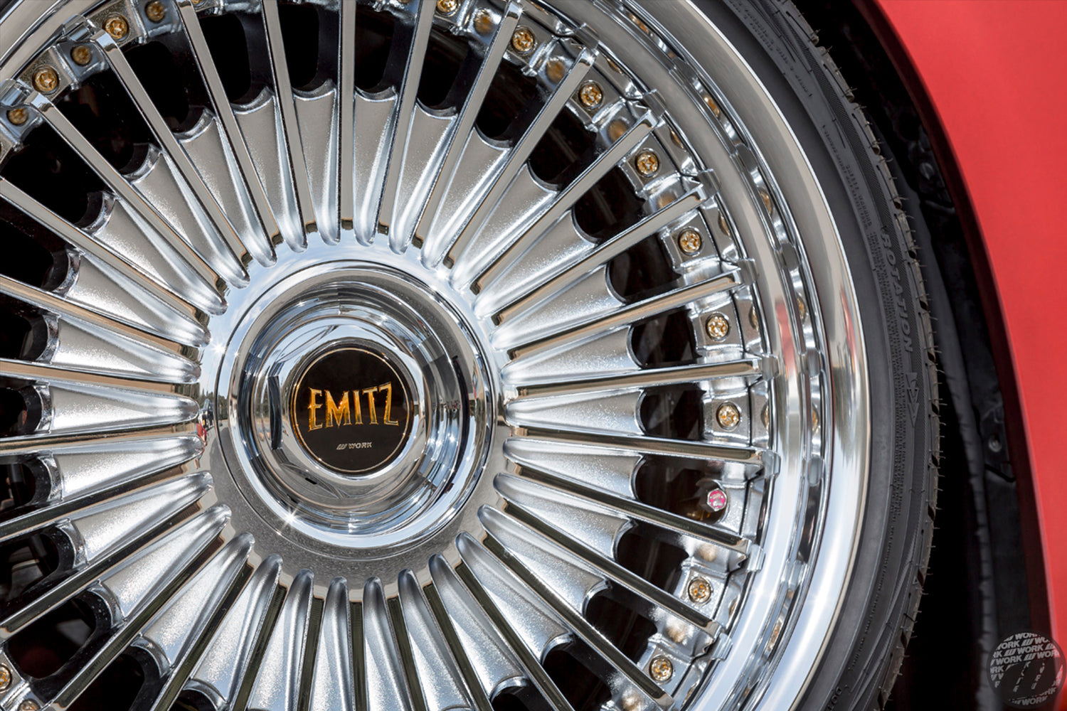 EMITZ イミッツ 8.5j 20インチ ステップリム クロームメッキ ホイール 1本 ワーク