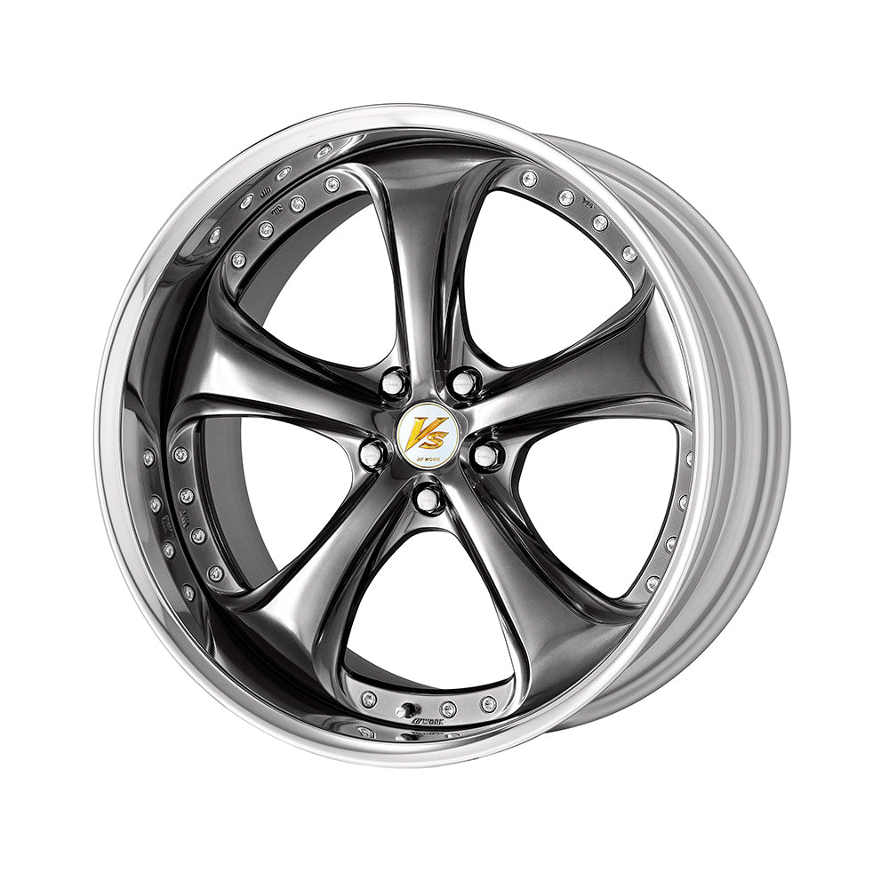 VS KF# 11.5j 19インチ リバースリム ブリリアントシルバーブラック ホイール 1本 ワーク - アームロッカーズ