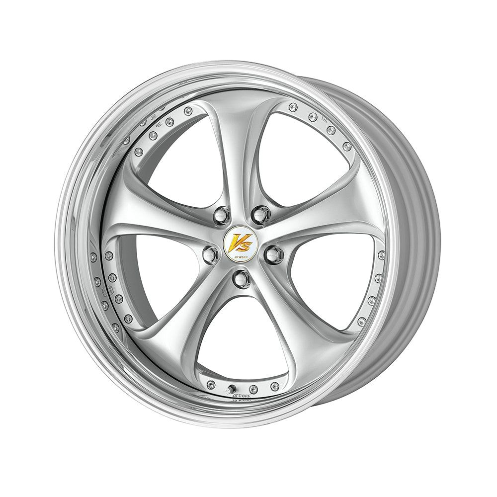 VS KF# 9.5j 21 inch step rim light grayish silver wheel 1 piece