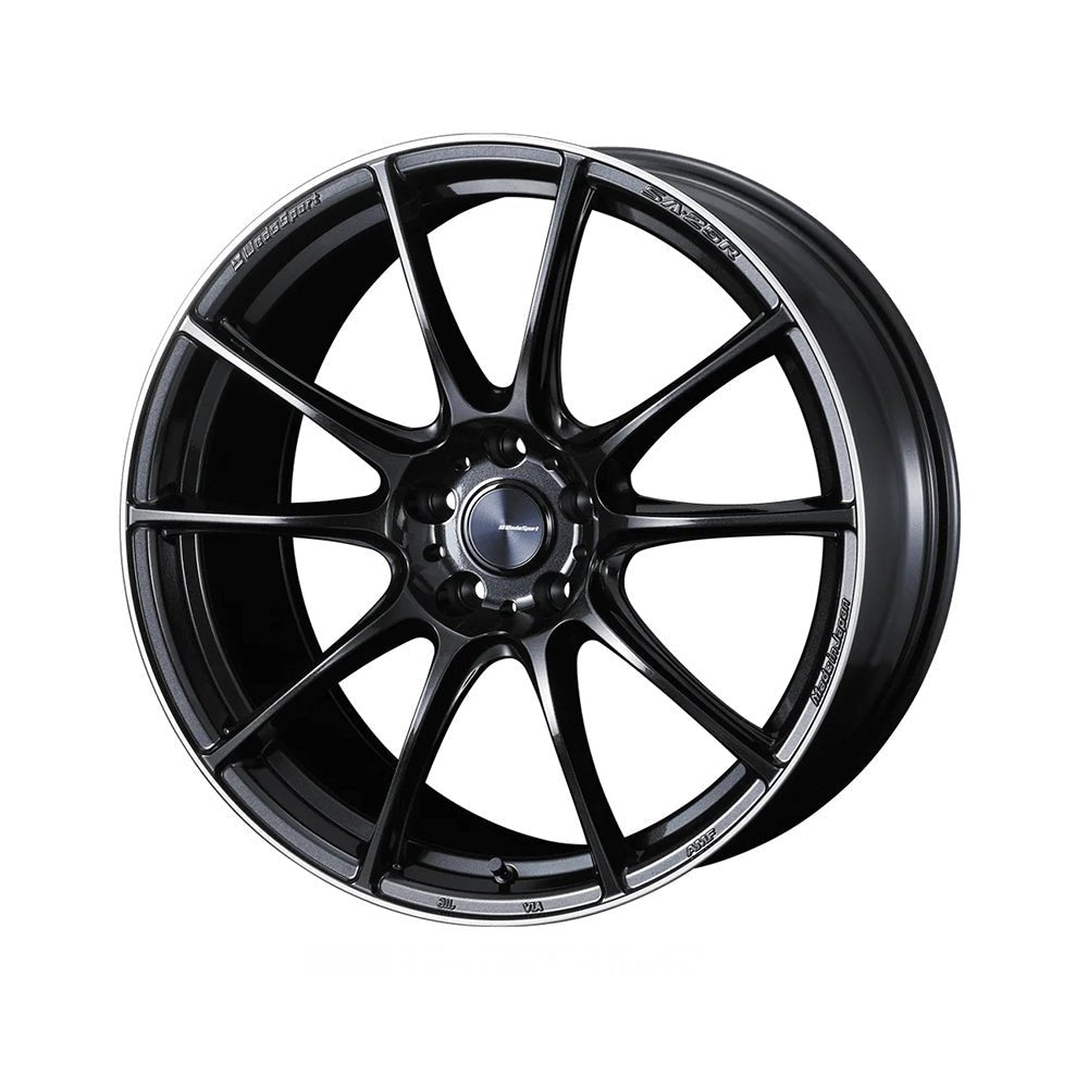WedsSport SA-25R 8.0j 19インチ ノーマルリム メタルブラックエフ