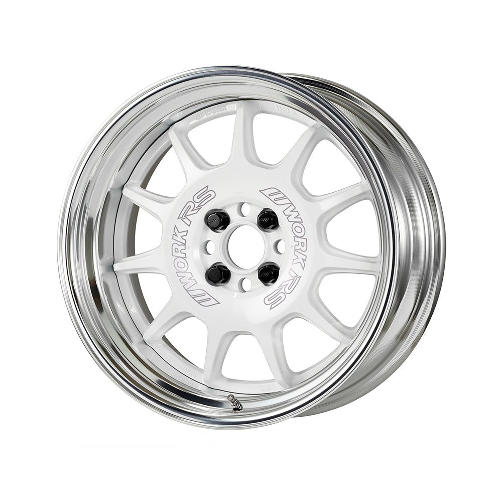 WORK EMOTION RS11 10.0j 17インチ ステップリム ホワイト ホイール 1本