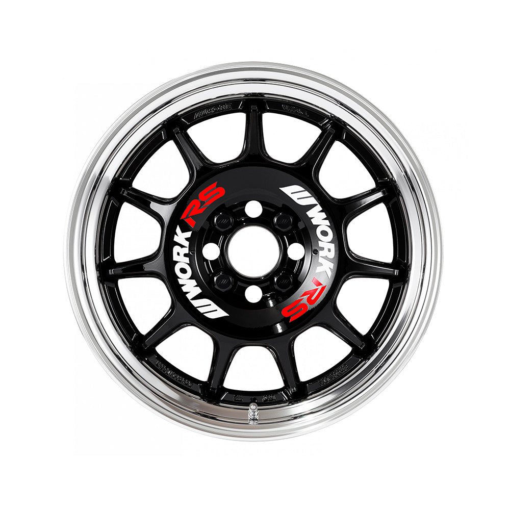 WORK EMOTION RS11 7.5j 17インチ ステップリム ブラック ホイール 1本