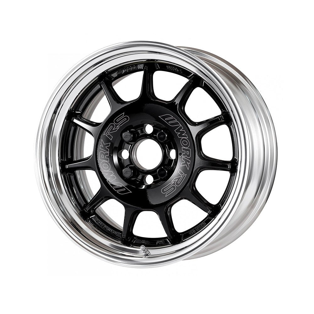 WORK EMOTION RS11 7.5j 17インチ ステップリム ブラック ホイール 1本