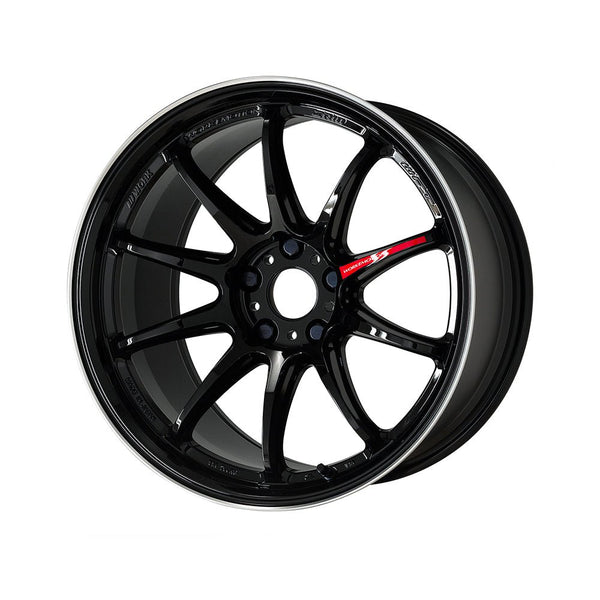 WORK EMOTION ZR10 10.5j 19 inch normal rim black diamond lip cut wheel