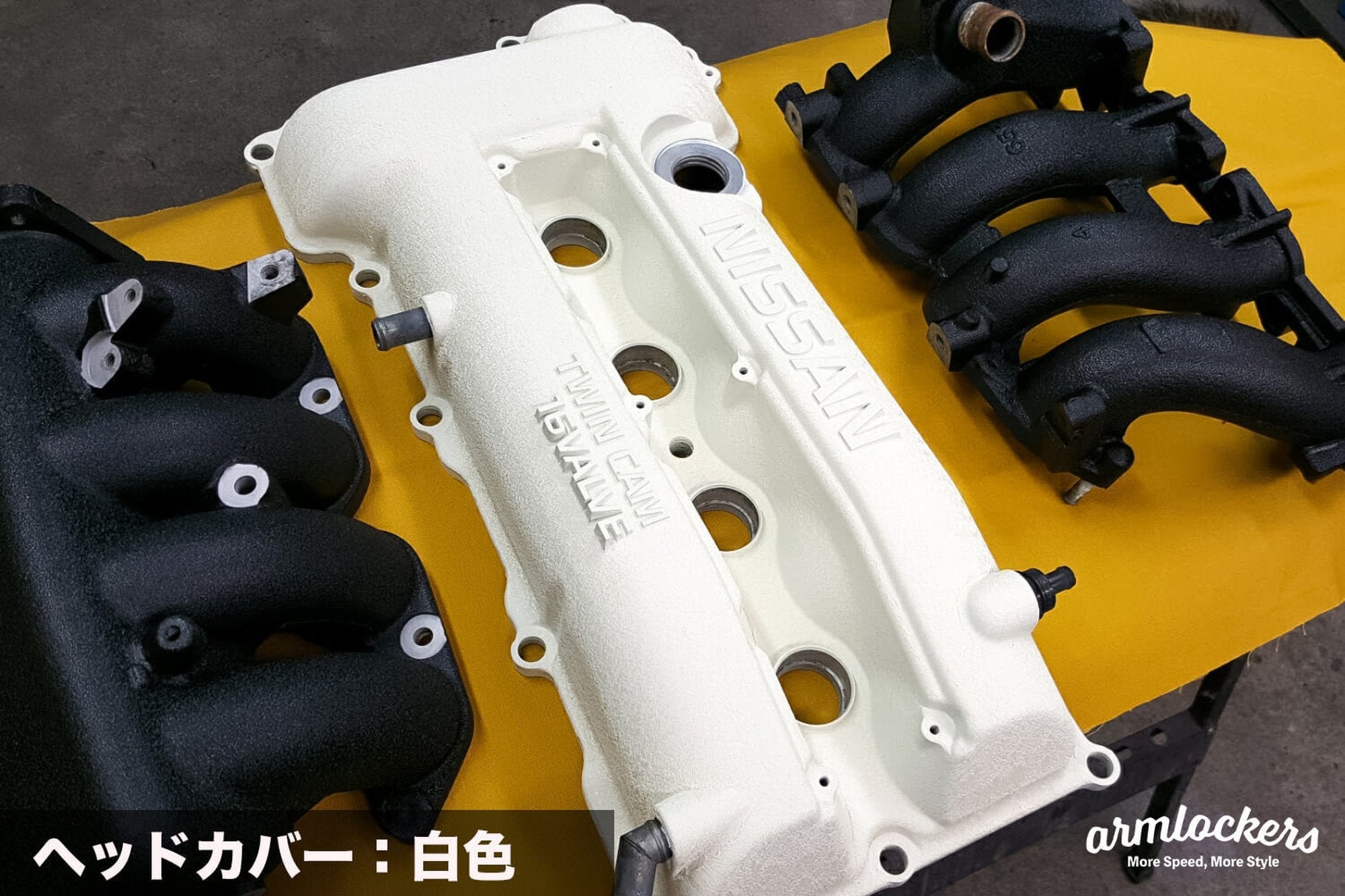 ヘッドカバーの結晶塗装（6気筒～）