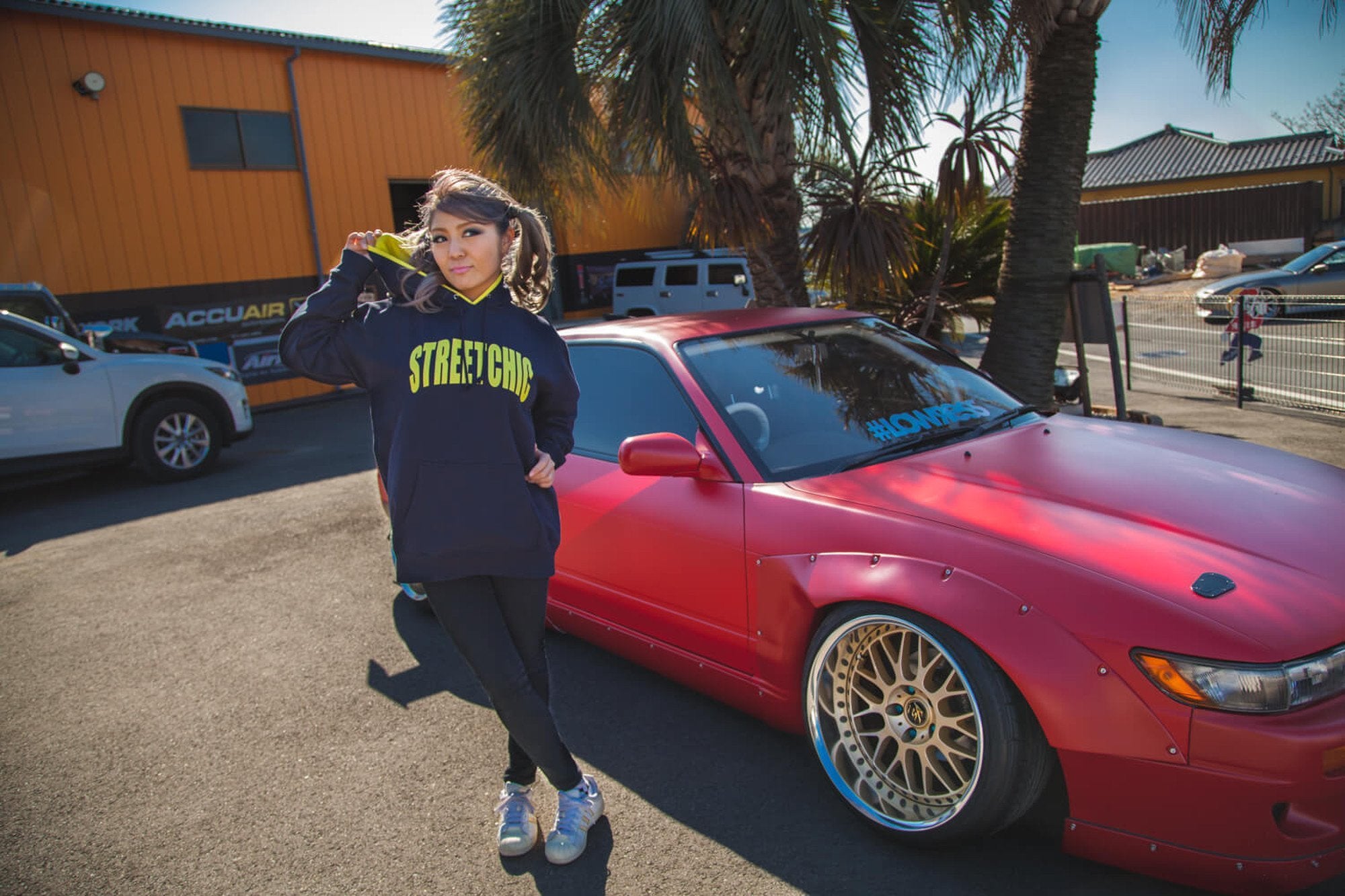 Impress Hoodie NAVY / YELLOW - StreetChic