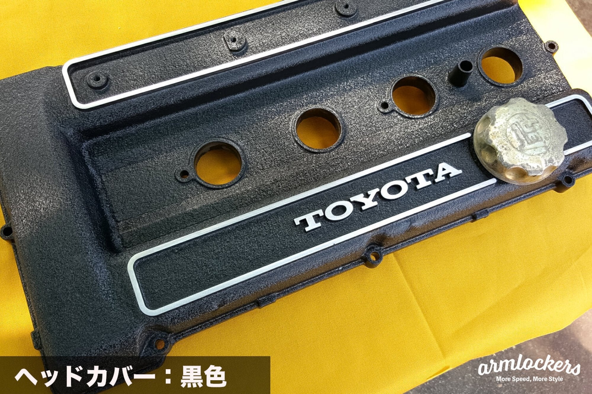 ヘッドカバーの結晶塗装（6気筒～）エンジン｜職人シリーズ