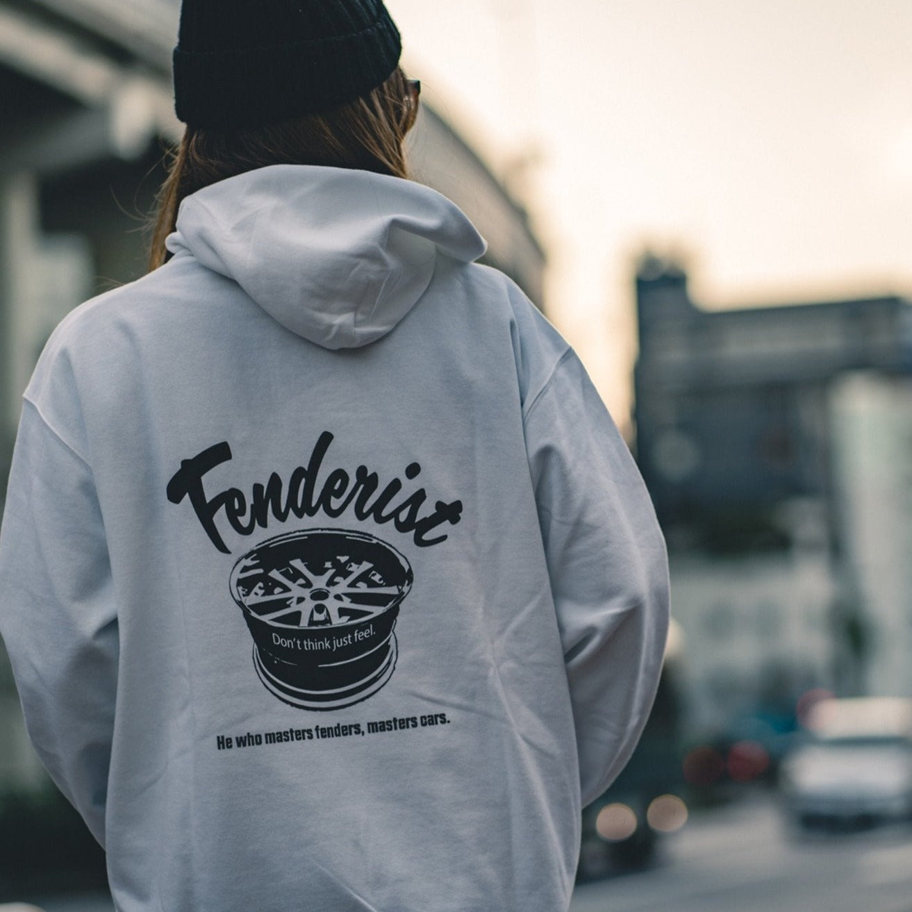 Impress Hoodie White - Fenderist