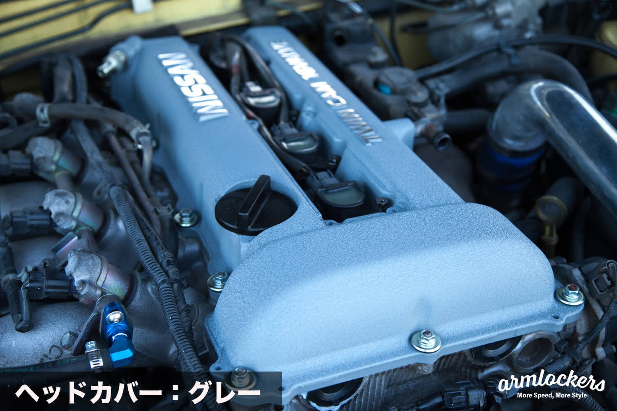 ヘッドカバーの結晶塗装（6気筒～）