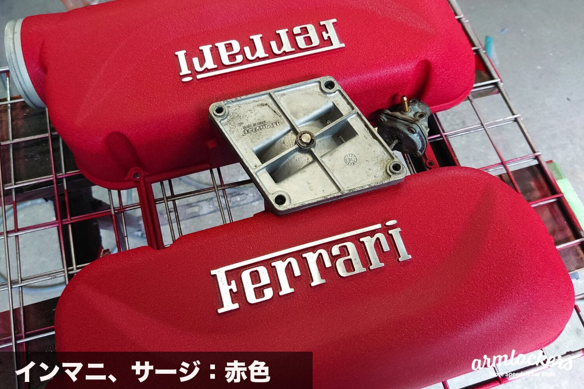 インテークマニホールド（サージタンク）の結晶塗装