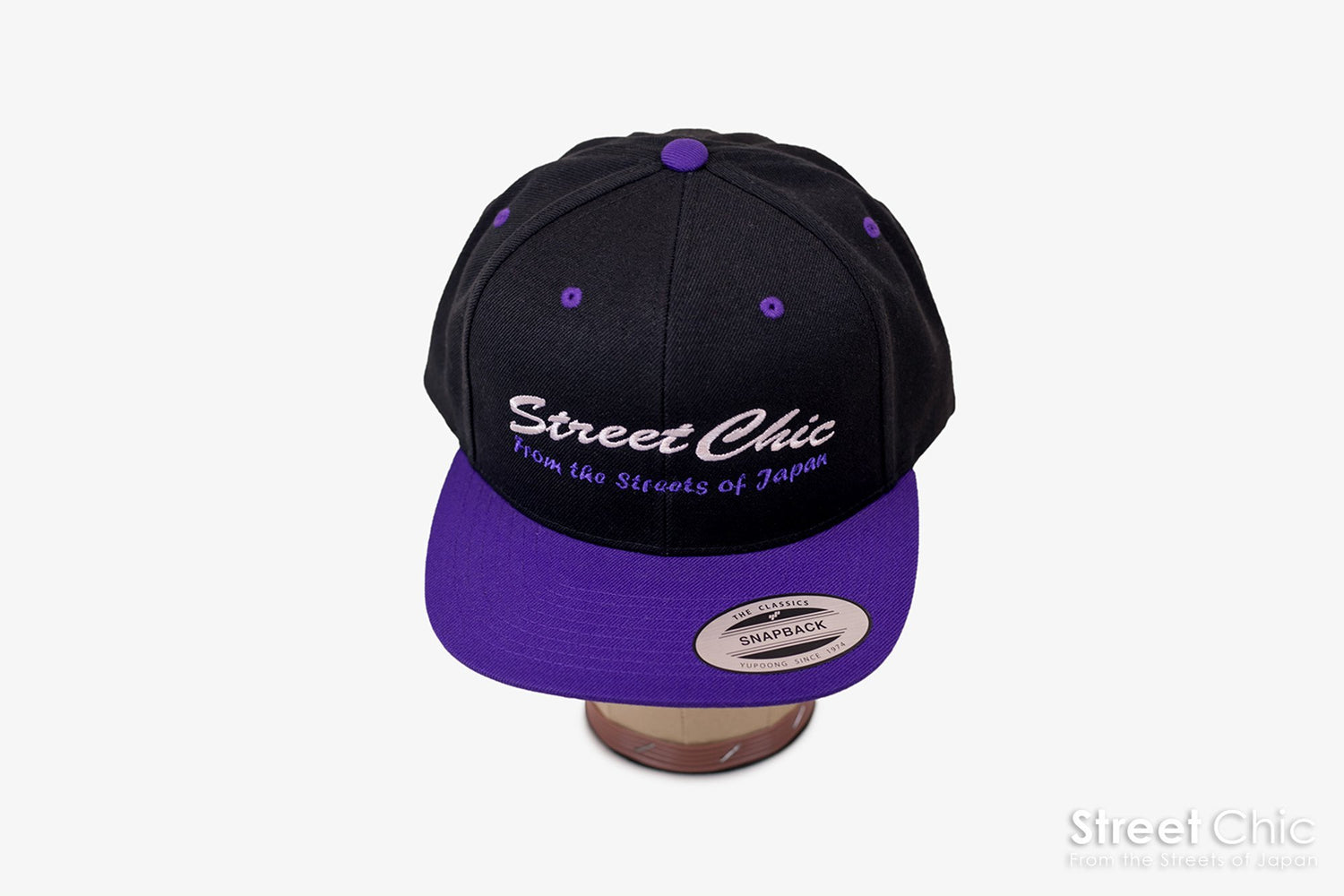 Crew cap 2-Tone Black / Purple - StreetChic