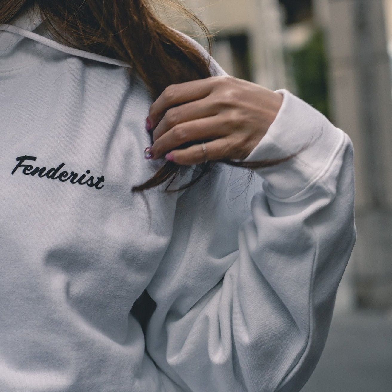 Impress Hoodie White - Fenderist