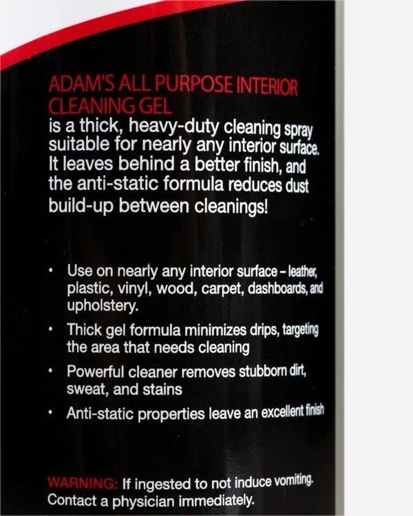 オールパーパスインテリアクリーニングフォーミング | Adam’s All Purpose Interior Cleaning Foaming - ARMLOCKERS SHOP