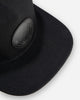 ブラックトラッカーハット ブラックパッチ キャップ | Adam's Black Trucker Hat - Black Patch - ARMLOCKERS SHOP
