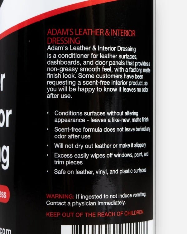 レザー&インテリアドレッシング | Adam’s Leather & Interior Dressing - ARMLOCKERS SHOP