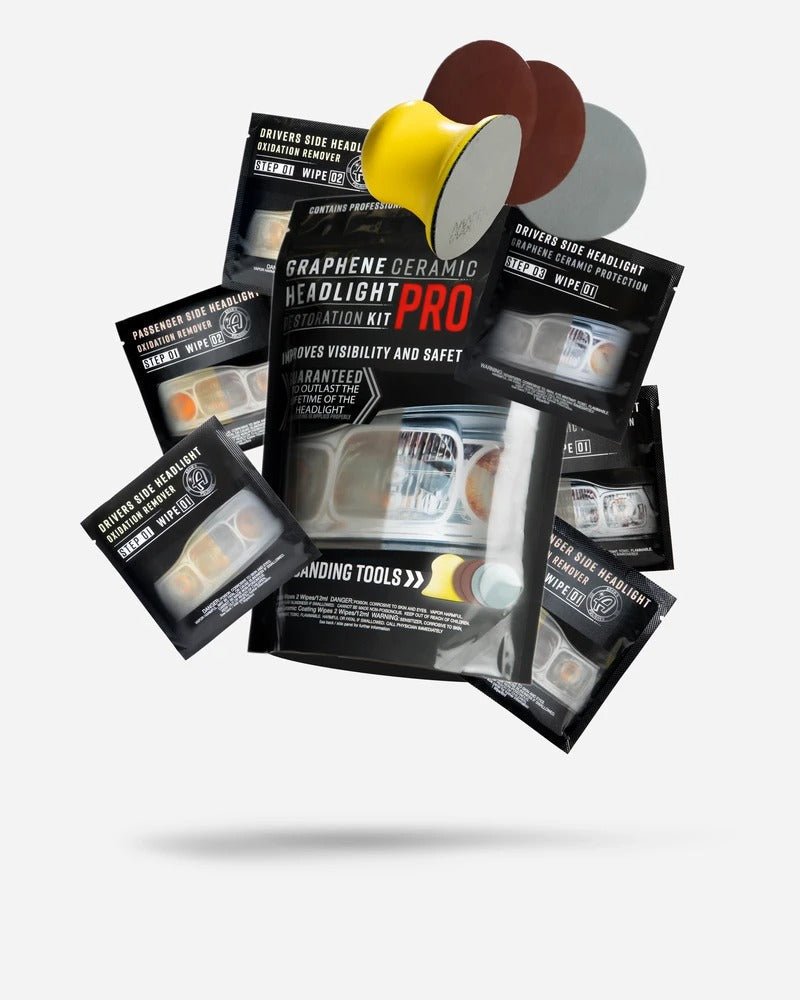 グラフェンセラミックヘッドライトレストアプロキット | Adam's Polishes Graphene Ceramic Headlight Restoration pro Kit - ARMLOCKERS SHOP