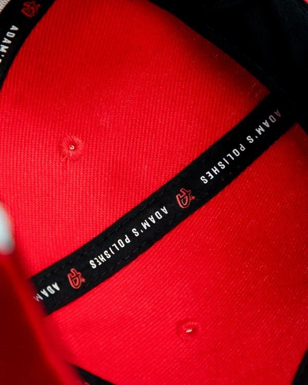 レッドスナップバック レッドパッチ キャップ | Adam's Red Snapback - Red Patch - アームロッカーズ