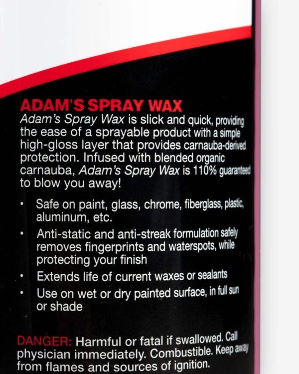 スプレーワックス | Adam’s Spray Wax - ARMLOCKERS SHOP