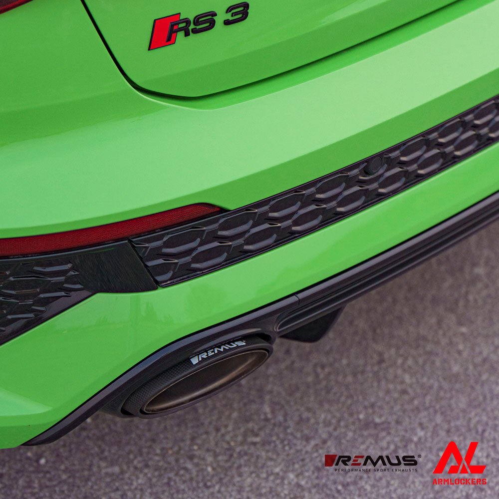 レムス マフラー Audi RS3 8Y GYDNWF φ175 x 100 カーボンアングル 左右 REMUS - アームロッカーズ