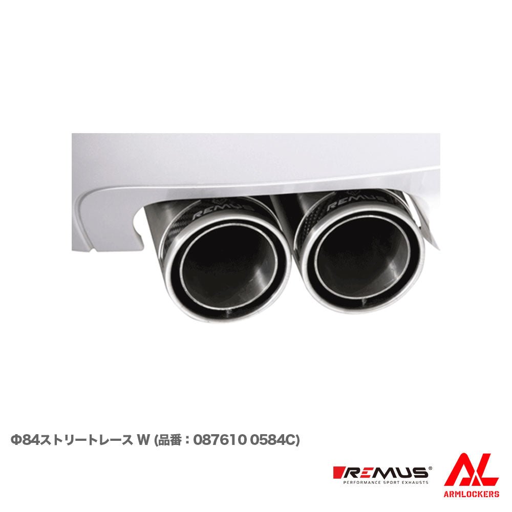 レムス マフラー BMW F11 523i 528i Φ84ストリートレース W REMUS
